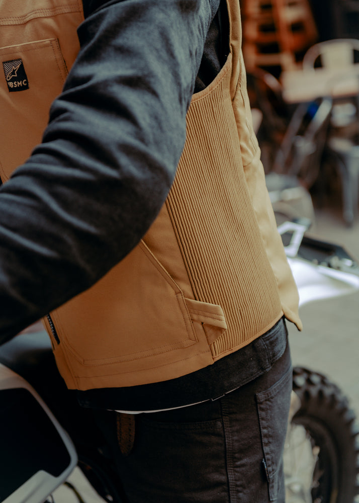 BSMC x Alpinestars TechAir 3 Canvas Airbag Vest - Tan