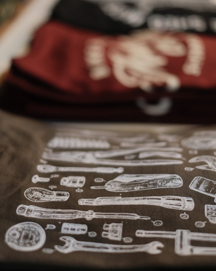 BSMC Toolkit T-Shirt - Khaki close up
