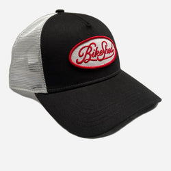 BSMC Garage Patch Cap - Black/White, side on