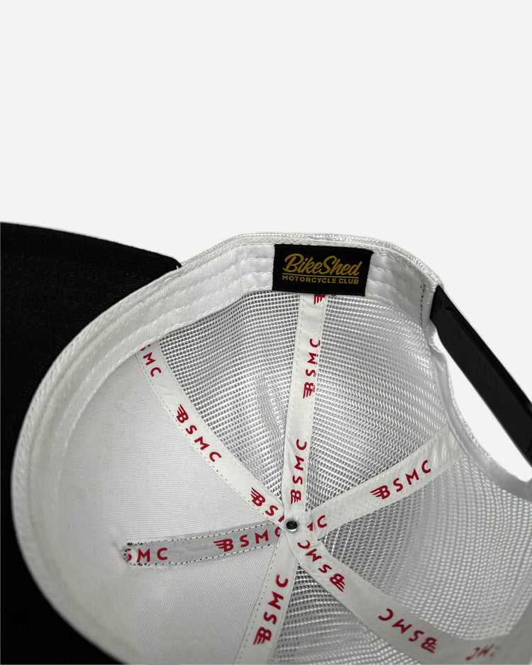 BSMC Garage Patch Cap - Black/White, inside