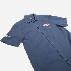 BSMC Garage Patch Shirt - Navy, side on