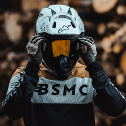 Gorm Moto wearing our BSMC Wing Race Jersey - Gold