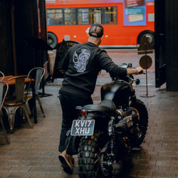 Jimbo in Zeus Embroidered Sweatshirt Black