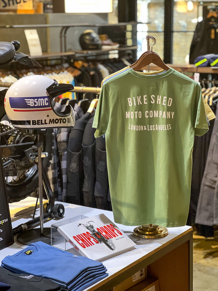 BSMC Dual Rocker T Shirt - Green at the Shed in London