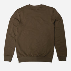 Inc Applique Sweatshirt Khaki back