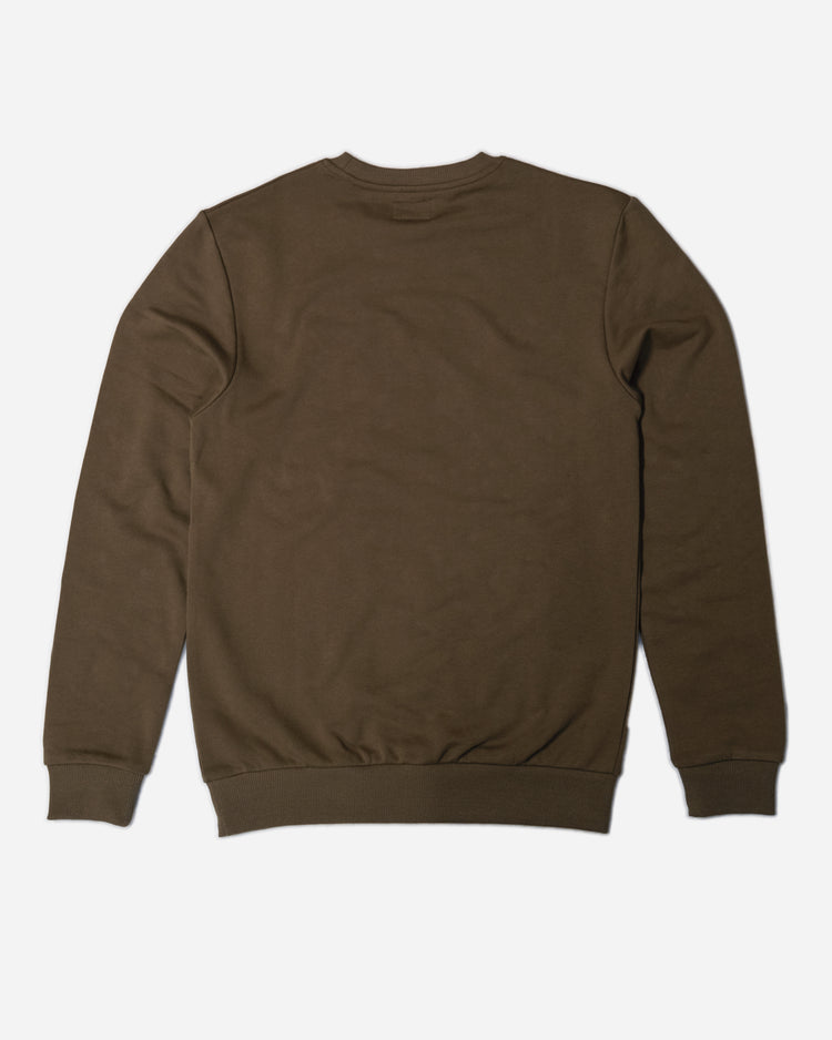 Inc Applique Sweatshirt Khaki back