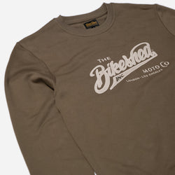 Inc Applique Sweatshirt Khaki front