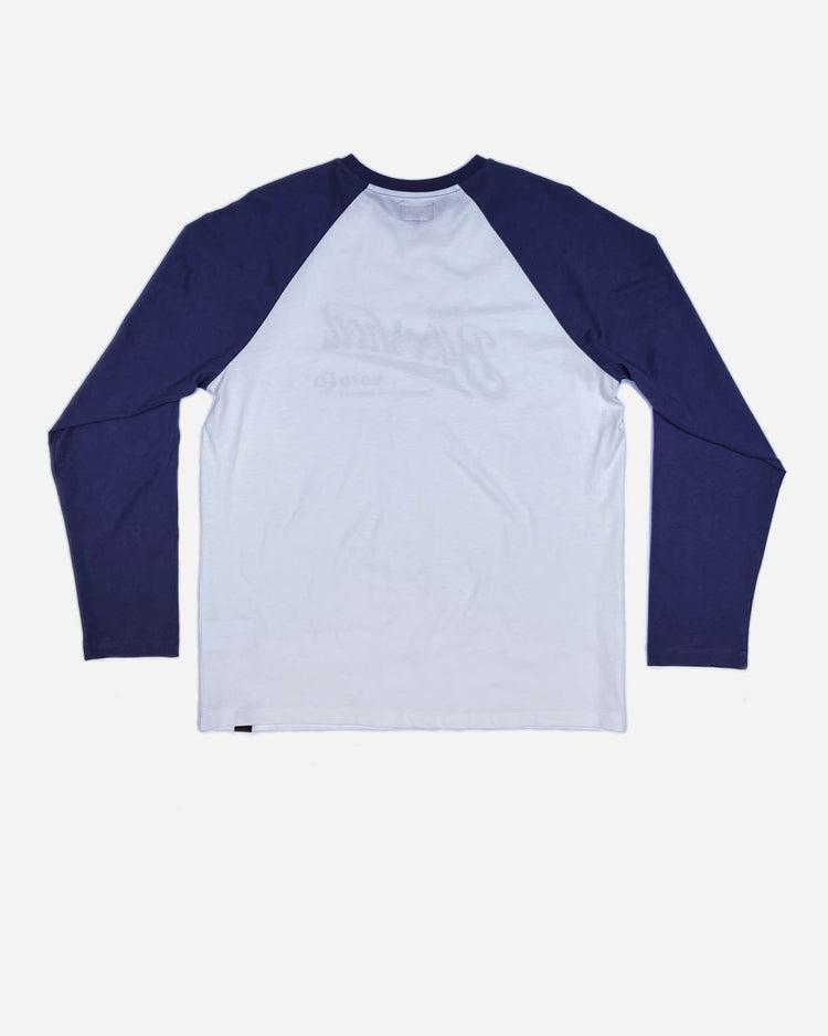 BSMC Inc. Baseball Jersey LS - Navy/White, back