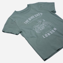 BSMC Sporty Kids T Shirt - Green, front close up
