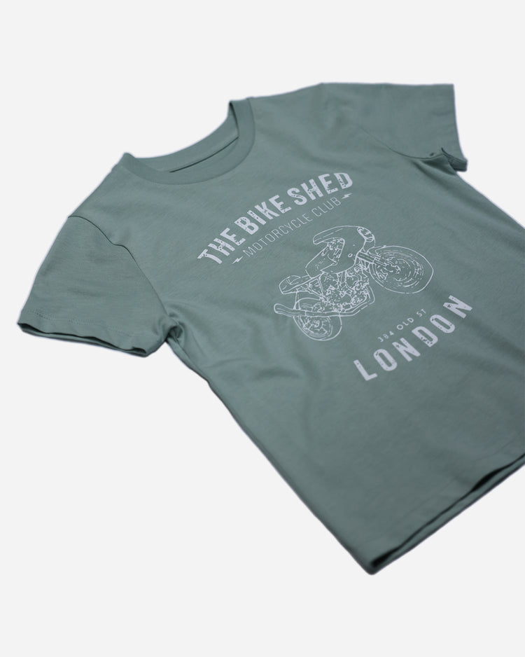 BSMC Sporty Kids T Shirt - Green, front close up