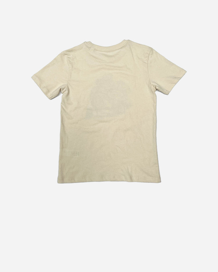 BSMC Kids Track Wolf T Shirt - Cream, back