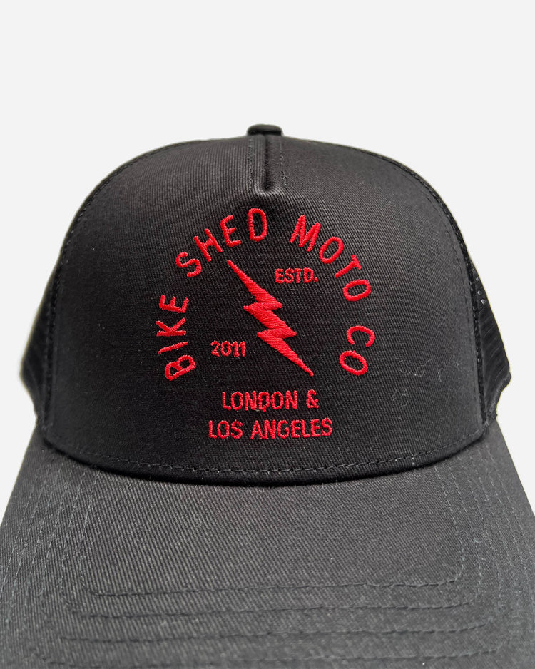 BSMC Lightning Cap - Black, front