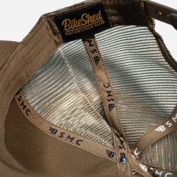 BSMC Moto Co. Cap Los Angeles - Khaki Green, inside