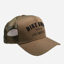 BSMC Moto Co. Cap Los Angeles - Khaki Green, side