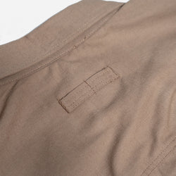 BSMC Ripstop Utility Shirt MKII - TAN, rear collar close up
