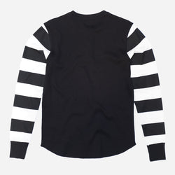 BSMC Rocker Long Sleeve Waffle - Black/Cream, back