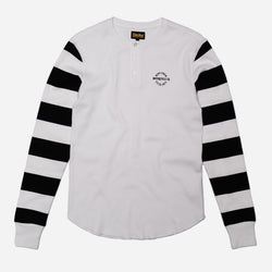 BSMC Rocker Long Sleeve Waffle - Cream/Black, front