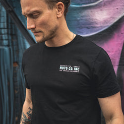 Steve wearing our BSMC Billboard T-Shirt - Black