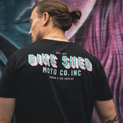 Steve wearing our BSMC Billboard T-Shirt - Black