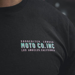 Steve wearing our BSMC Billboard T-Shirt - Black