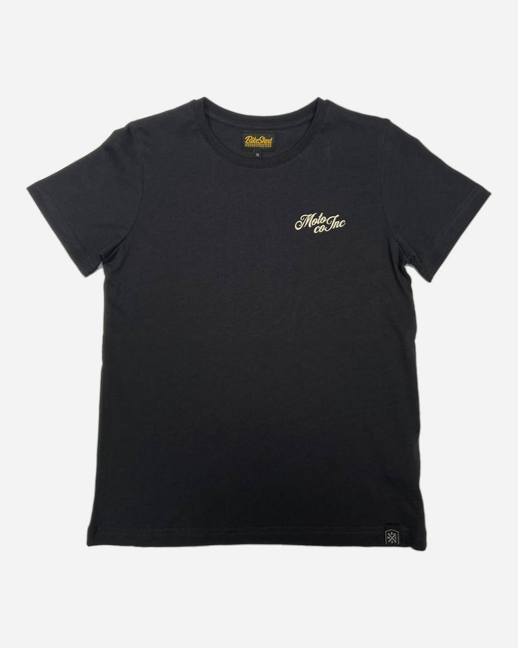 BSMC Women's Los Angeles T Shirt - Asphalt/Ecru, front