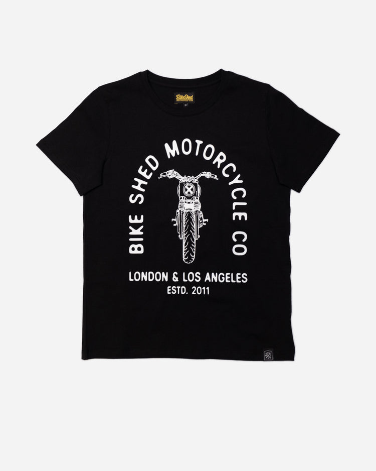BSMC Womens Tracker Bars T-Shirt - Black, front