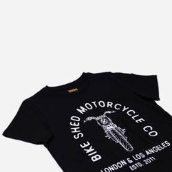 BSMC Womens Tracker Bars T-Shirt - Black, front side on