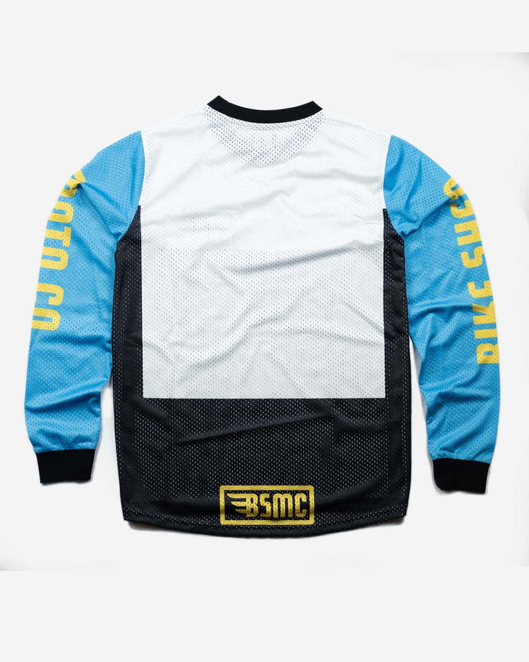 BSMC XT Race Jersey - BLUE/WHITE/BLACK, back