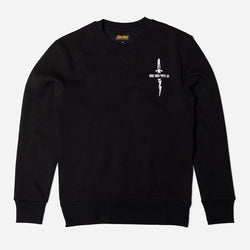 Zeus Embroidered Sweatshirt Black front