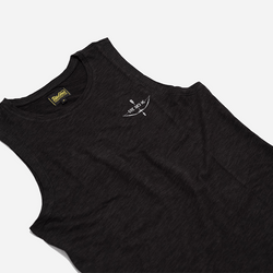 BSMC Women's Artemis Vest - Black, side on close up
