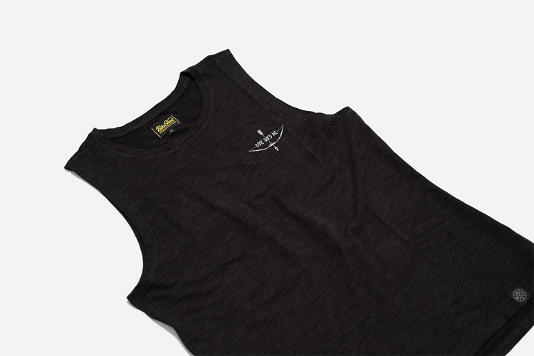 BSMC Women's Artemis Vest - Black, side on close up