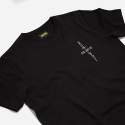 BSMC Zeus T Shirt, side on close up
